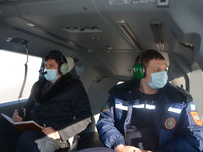 Аэровизуальное обследование проведено в Алматинской области
