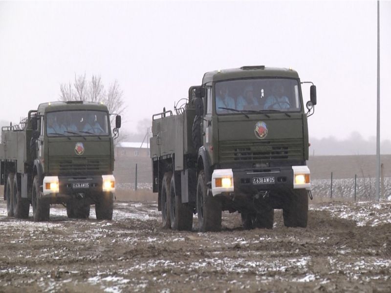 В Алматинской области прошли учения десантников