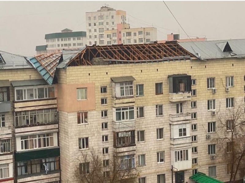 Последствия шквального ветра в Алматинской области