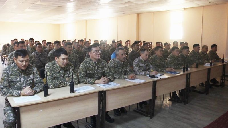 В Инженерно-саперной бригаде Конаевского гарнизона подвели итоги боевой подготовки за 2023 год