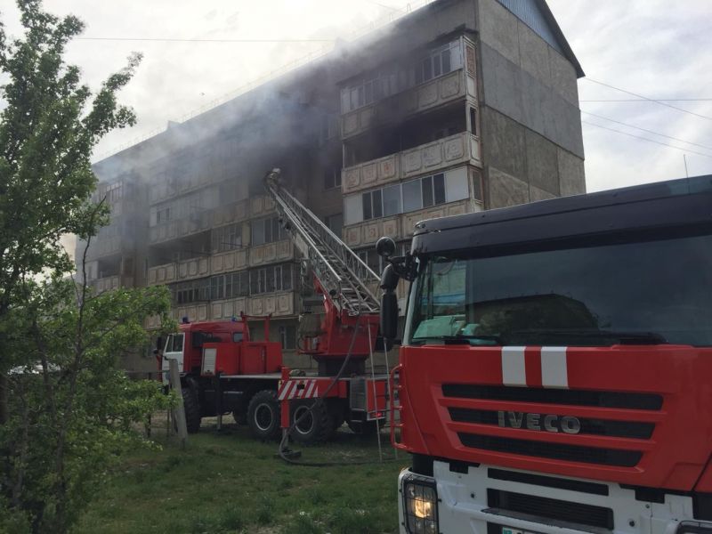 В Талдыкоргане был пожар и труп...