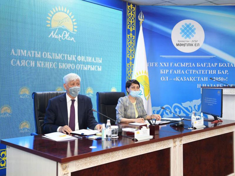 Состоялось заседание Бюро политсовета областного филиала партии «Nur Otan»