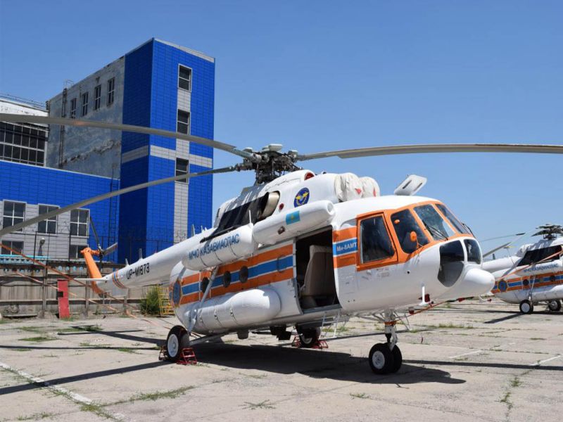 Авиапарк МЧС Казахстана пополнился новыми вертолетами