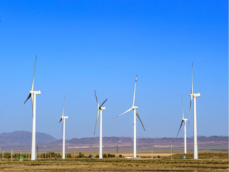В Cарканском районе строят ветровую электростанцию