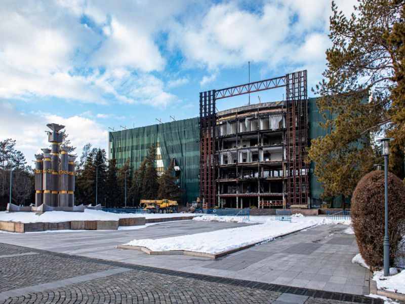 Реконструкцию акимата Алматинской области завершат во втором квартале