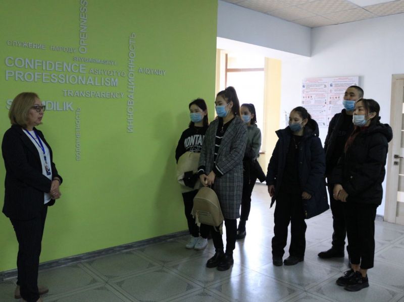 Талдыкорганских студентов ознакомили с деятельностью госслужащих