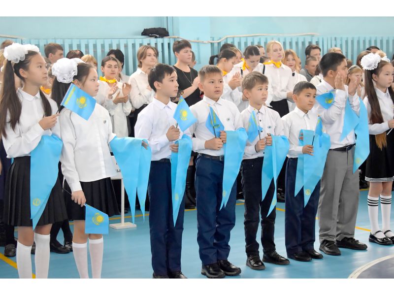 Школьников Текели приняли в «Жас Ұлан» и «Жас Қыран»