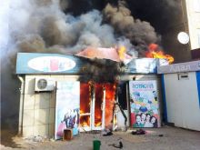 В Конаеве сгорел магазин одежды