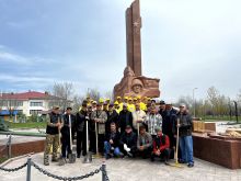 Ветераны города очистили парк Победы