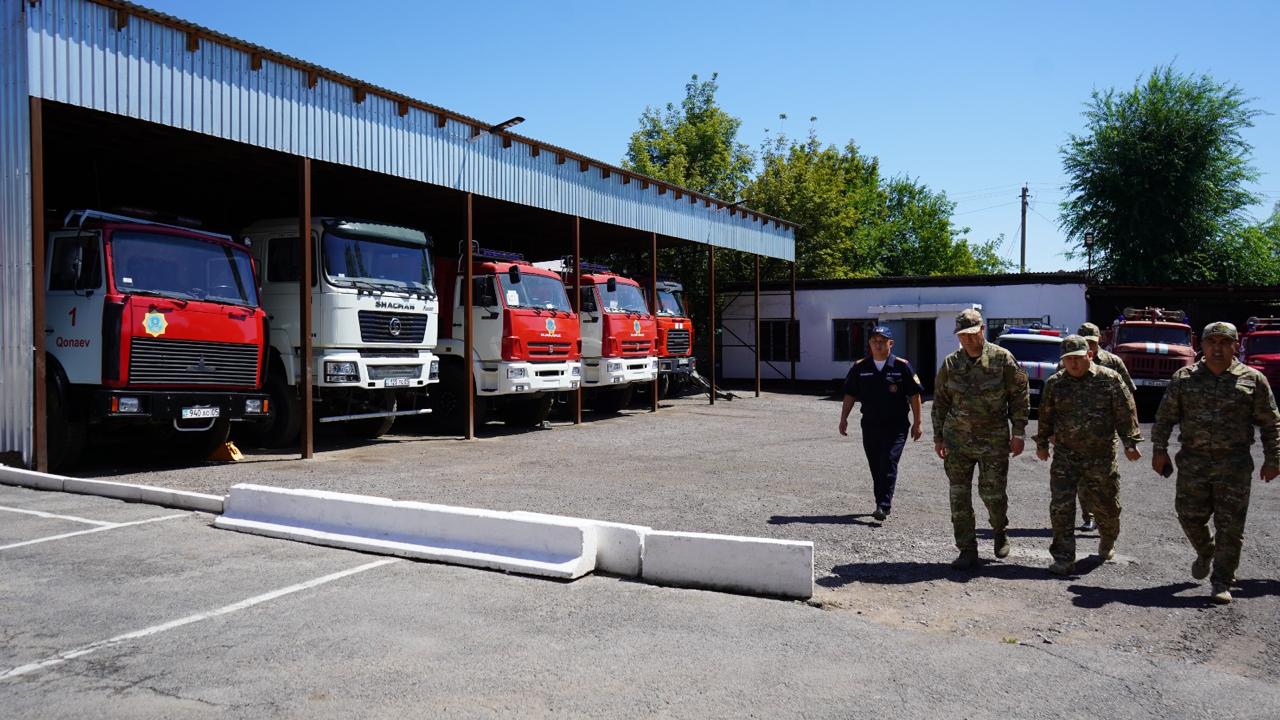 Рабочий визит председателя Комитета по гражданской обороне и воинским частям  в Алматинскую область