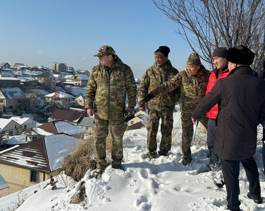 В Алматинской области проведён осмотр паводкоопасных и оползнеопасных участков