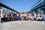 Чемпиондық рух: в Алматинской области рабочие завода провели зарядку с известными спортсменами