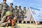 Практические стрельбы военнообязанных в Конаевском гарнизоне
