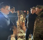 Аким Алматинской области Марат Султангазиев прибыл на горящий полигон ТБО