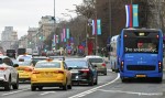 Небесно-голубые флаги Казахстана украсили улицы Москвы