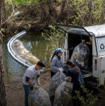 Каскеленку спасают  экобарьеры