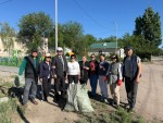 В городе Алатау прошёл общегородской субботник в рамках экологической акции «Таза Қазақстан»