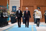 Во Дворце Независимости состоялась церемония встречи Президента Черногории, прибывшего в нашу страну с официальным визитом