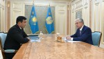 Глава государства принял председателя правления холдинга «Байтерек» Рустама Карагойшина