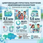 8,5 млн электронных справок и 5,6 млн онлайн-записей: цифровизация упростила получение медпомощи в Казахстане