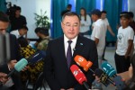 Аким Алматинской области Марат Султангазиев проголосовал на выборах депутатов в Курултай