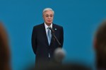 После голосования Глава государства провел брифинг для представителей средств массовой информации