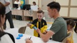 Маленький фанат «Кайрата» привлек внимание на избирательном участке, куда пришел вместе с отцом