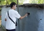 «Әділет» партиясының жастары республика бойынша 2 500-ден астам есірткі жарнамасы бар граффитиді жойды