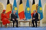 Президент Казахстана провел переговоры с Королем и Королевой бельгийцев в узком составе