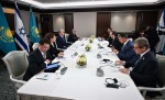 Глава государства провел встречу с Президентом Израиля Ицхаком Герцогом