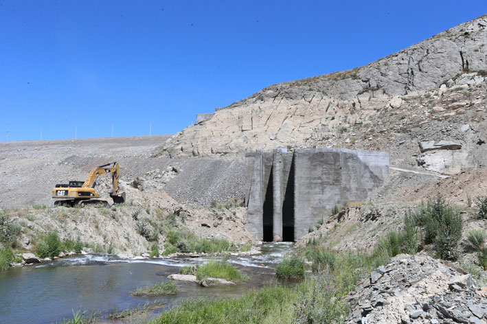 Завершается строительство Кызылагашской плотины