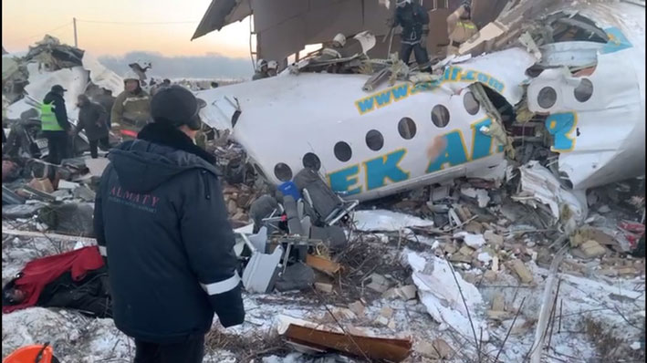 Крушение самолета «Bek Air» в Алматы: опубликованы списки погибших и пострадавших