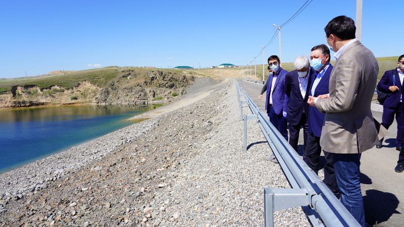Премьер-Министр РК А. Мамин ознакомился с состоянием гидротехнических сооружений и реализацией программ развития Алматинской области